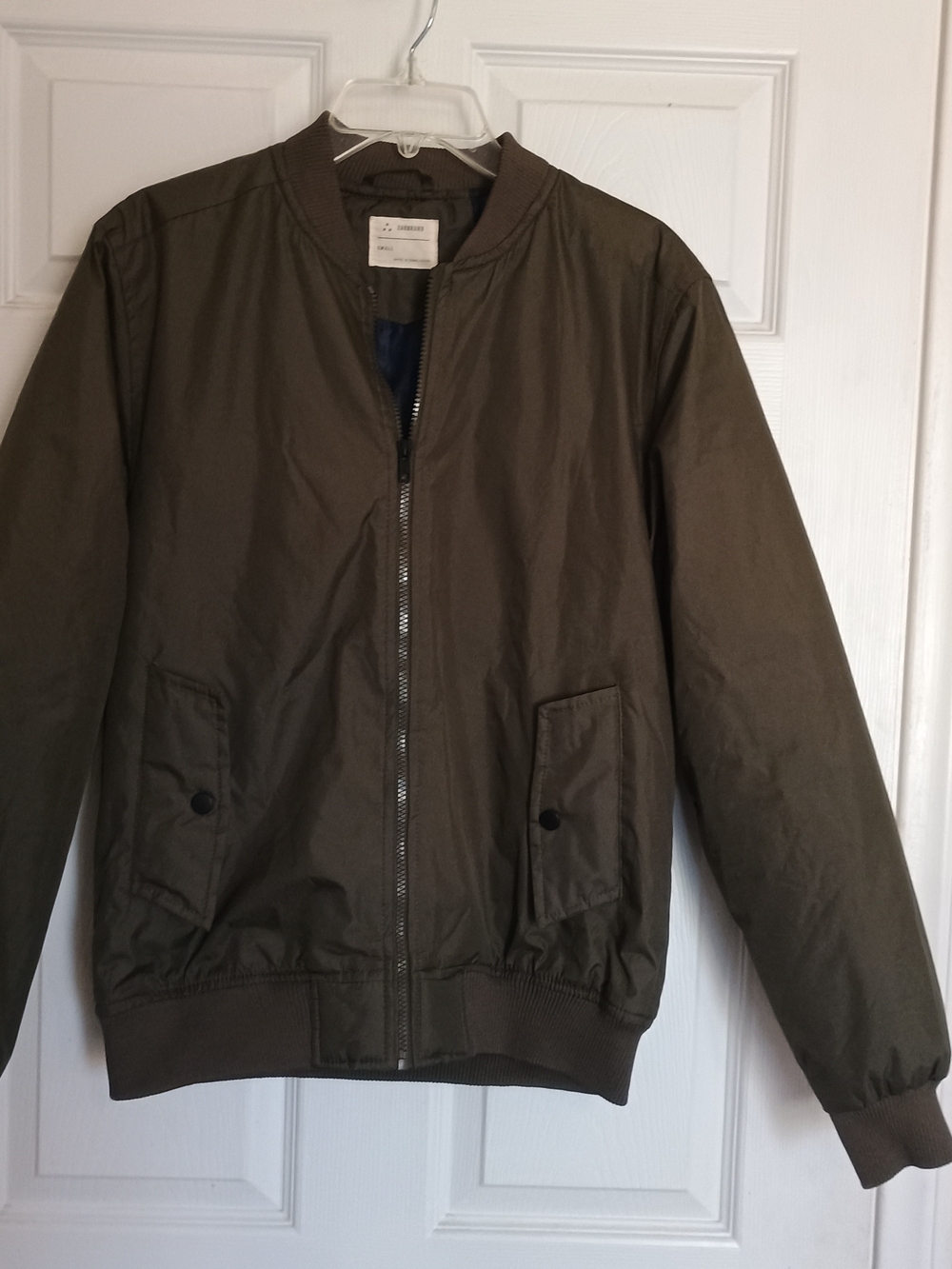 EUC Zak brand Men's Olive Bomber Jacket Size Small